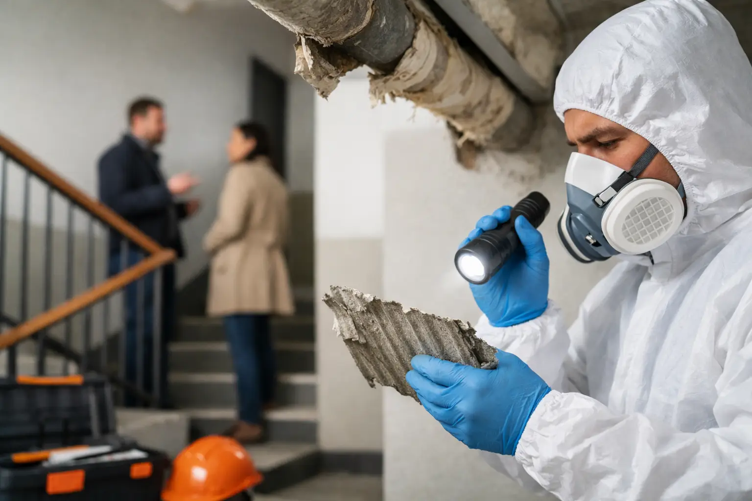 Asbestattest gemeenschappelijke delen appartement